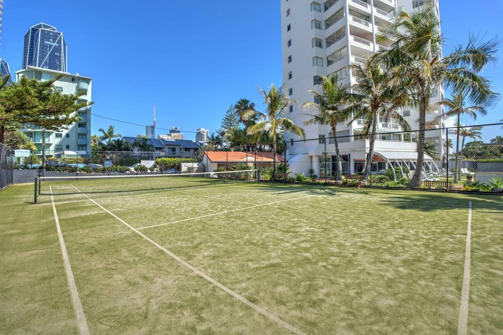 Tennis court at Marriner Views