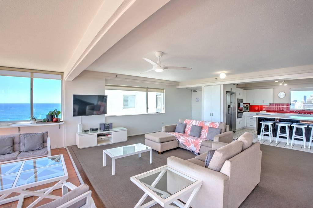 2 Bedroom Superior – open-plan living, dining and balcony