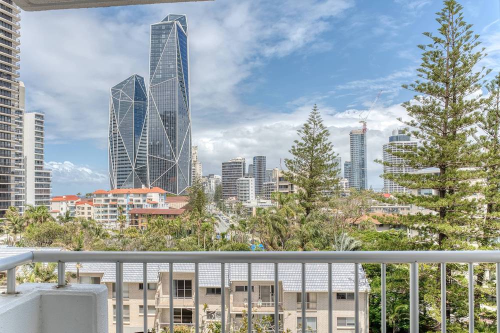 Balcony overlooking Surfers Paradise